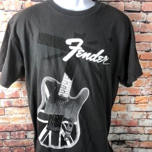 Fender The Rock And Roll Lifestyle T Shirt Guitar